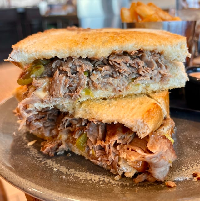 Hatch Green Chili Sandwich.